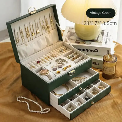 Luxury Multi Compartment Jewelry Box || Elegant Storage Organizer for Women || Premium Quality