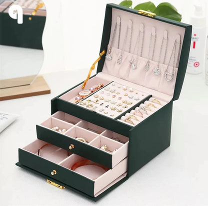 Luxury Multi Compartment Jewelry Box || Elegant Storage Organizer for Women || Premium Quality