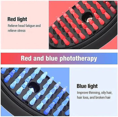 LED Steam & Vibration Hair Growth Brush – Scalp Therapy for Thicker, Healthier Hair