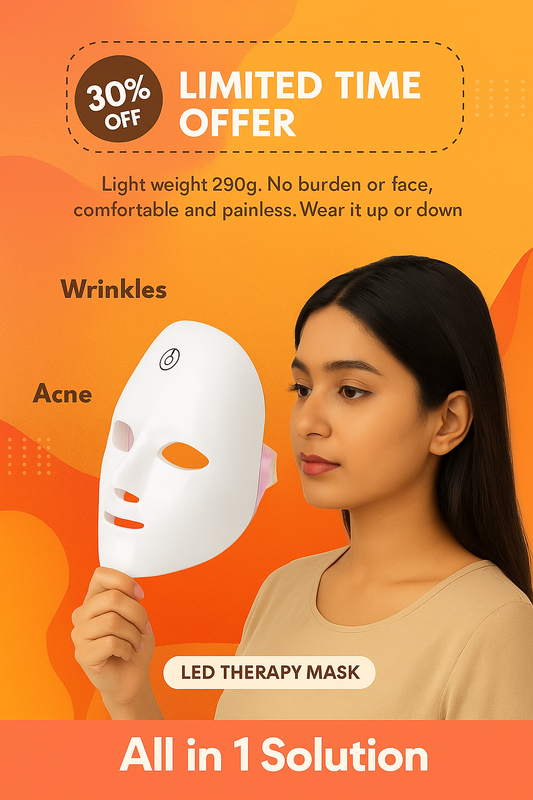 LED Face Therapy Mask – Acne & Anti-Aging Solution