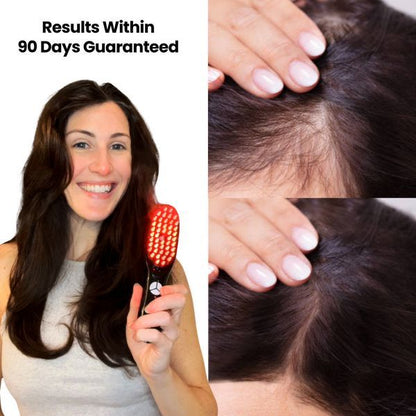 LED Steam & Vibration Hair Growth Brush – Scalp Therapy for Thicker, Healthier Hair