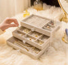 Acrylic 3 Layers Jewellery Box  || Elegant Organizer Bracelets, Earrings, Rings, Pendant, Watches || Luxury Gifts for Your Loved One || Premium & Imported Quality