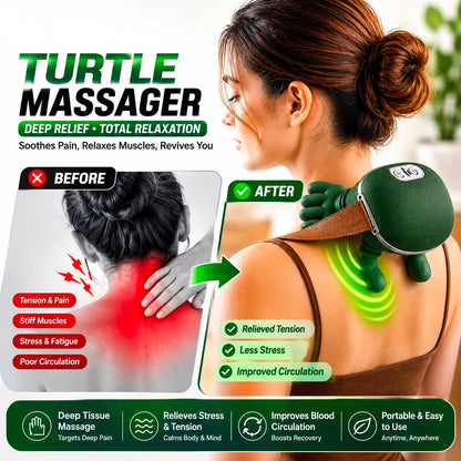 4D Neck & Shoulder Massager with Heat – Deep Tissue Massage for Neck, Back, Shoulders & Hands | Premium Quality | 1-Year Warranty